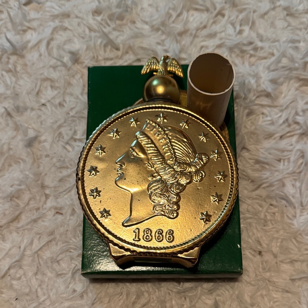 Avon Gold Coin perfume bottle